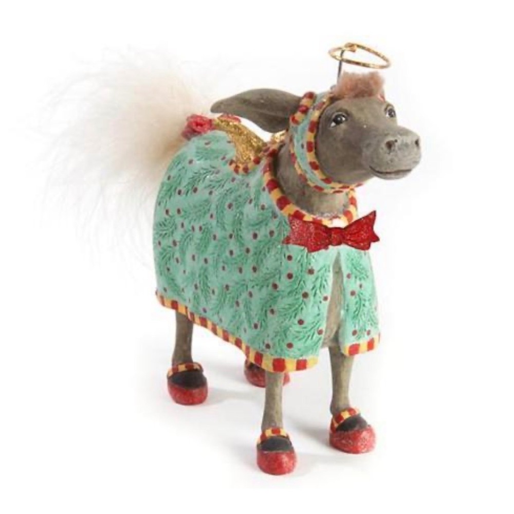 MacKenzie-Childs Patience Brewster David Donkey Christmas Ornament 31077 NEW